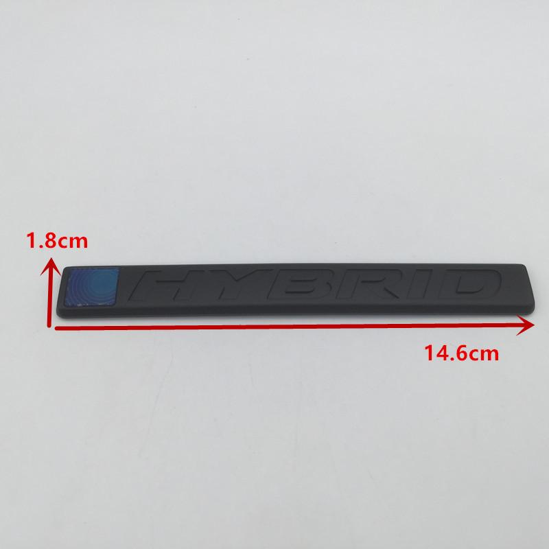 3D ABS HYBRID Car Letter Fender Rear Bumper Trunk Side Emblem Sticker Badge Decal Styling Auto Accessories