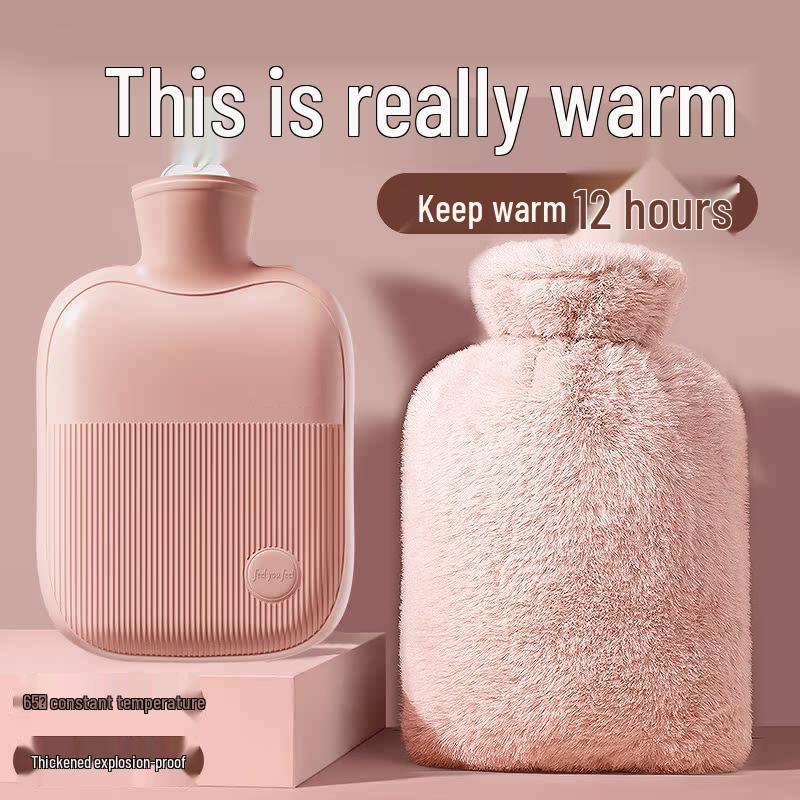 Плюшевая силиконовая грелка: Грелка для живота и рук, маленькая и милая .