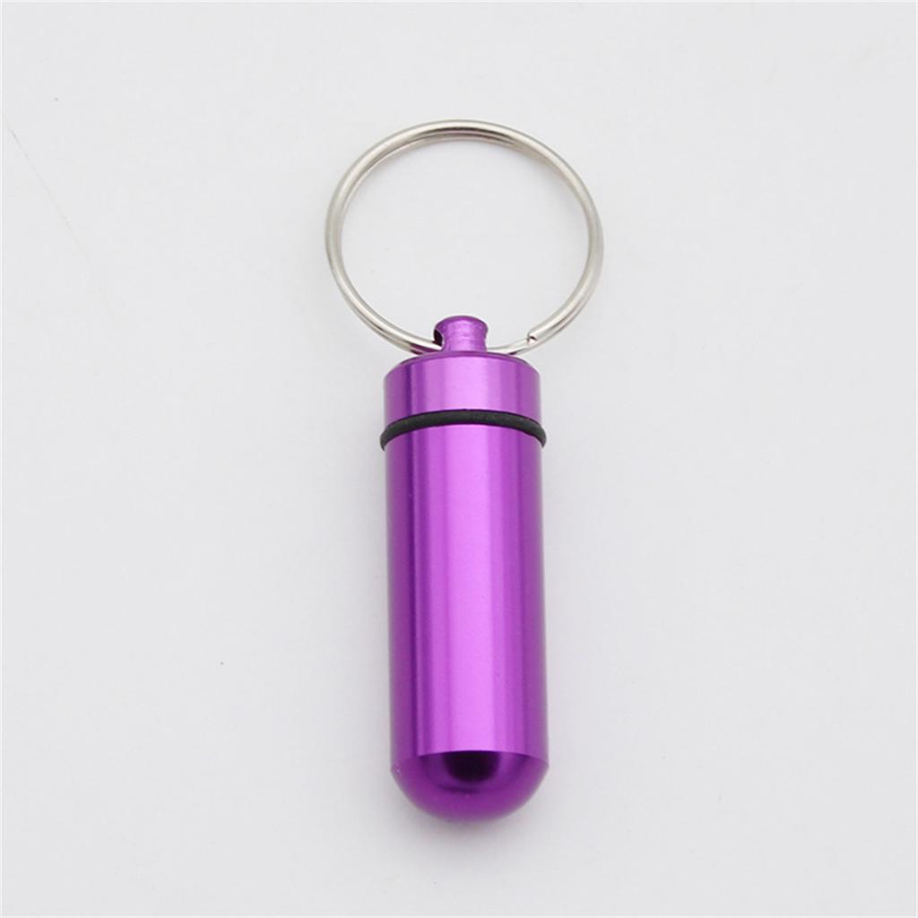 Mini Portable Pill Box Waterproof Aluminum Cases Tablets Bottle Medicine Vitamin Pillboxs Fish Oils Container Organizer Storage