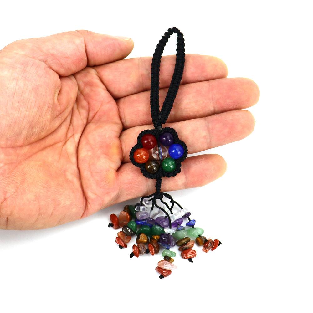 Hand-Woven Crystal Colorful Bead Pendant Keychain Bag Pendant Car Pendant G69
