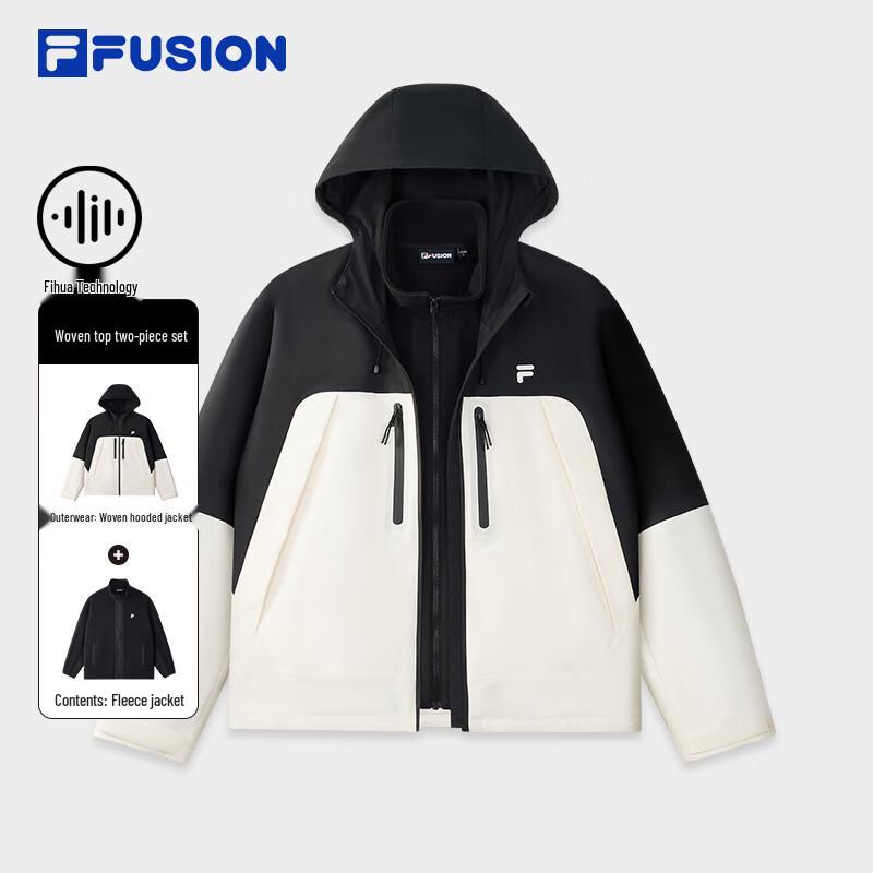 Fila FUSION Couple's Color-block Woven Jacket Set