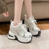 Fashion 10CM Spring Women Platform Sneakers Autumn Breathable Wedges Casual Shoes High Heels Thick Sole Sneakers Woman Deportivas Mujer