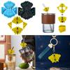 Epoxy Jewelry Mold Holographic Straw Topper Mold for Resin Casting Silicone Keychain Mold Phone Stand Mold for DIY Craft