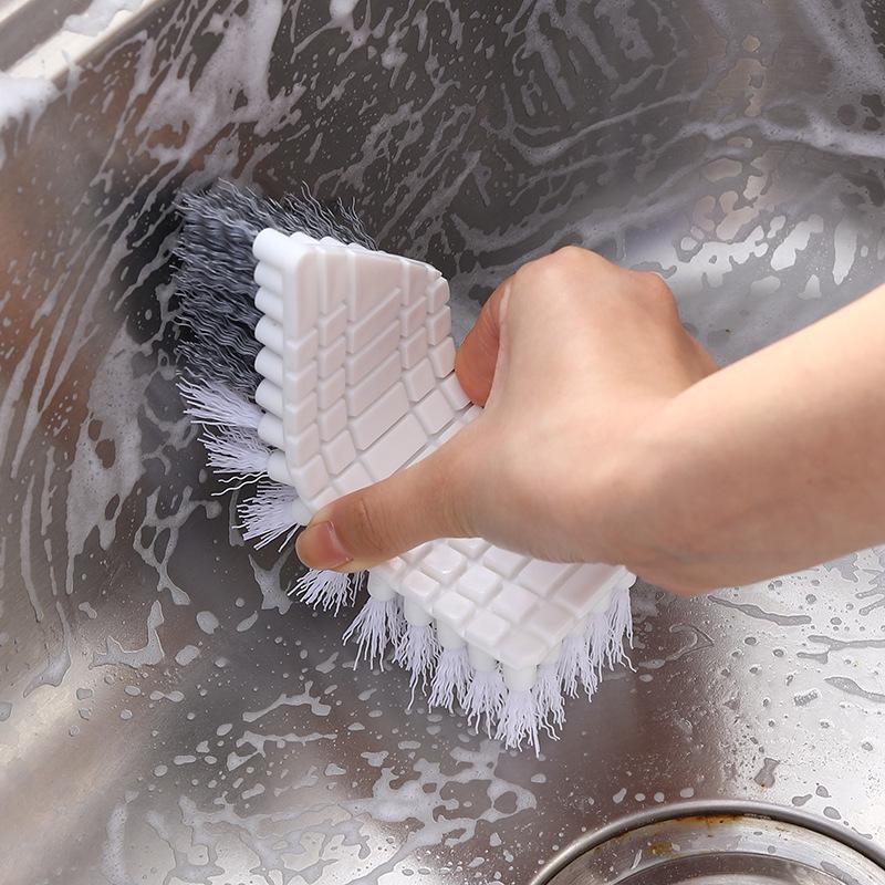 Bendable Cleaning Brush Household Kitchen Washbasin Tile Floor Brush Bathroom Sink Washstand Brush Vegetable Brush
