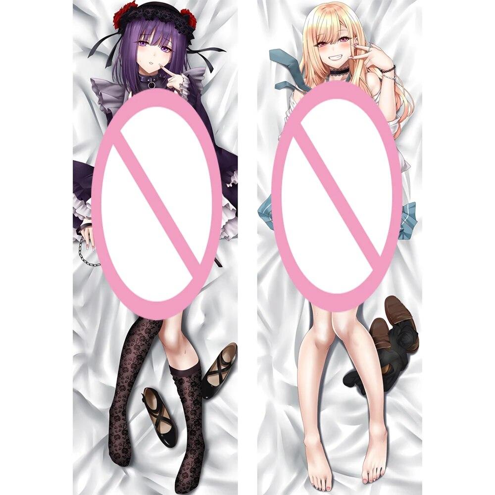 NEUE Japanische Anime My Dress Up Darling Dakimakura Comic Umarmt Körper Cosplay Otaku Kissen Fall Kissen Zimmer Dekorative A 40x120cm Peachskin