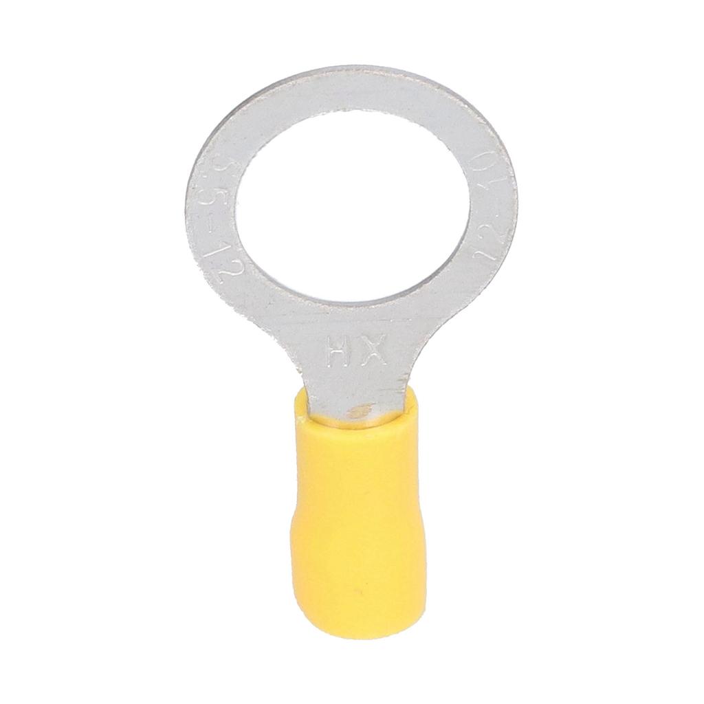 25Pcs Ring Terminal Electrical Wire Cable Crimp Connector RV5?12 Accessory Set Kit Yellow