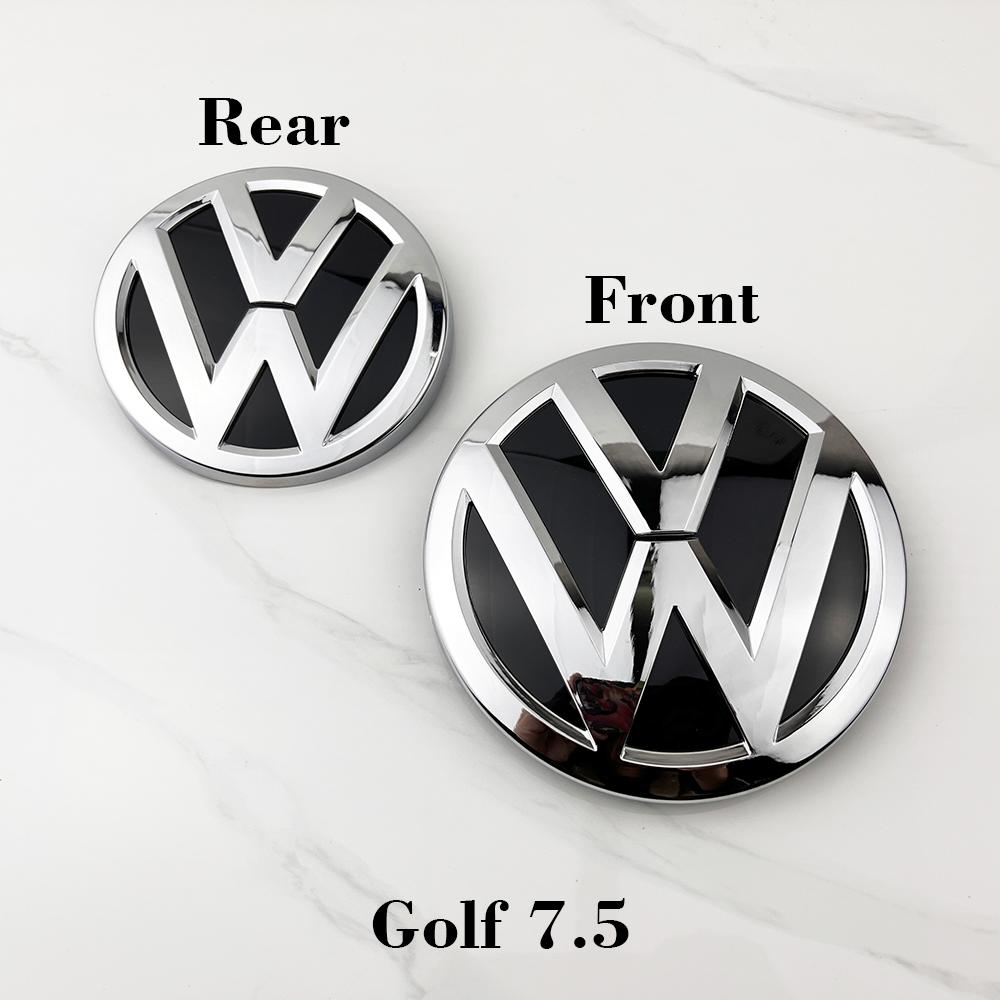 W125Car Front Bonnet Grill Rear Trunk Emblem Logo Cover Replacement Badge Accessories For Volkswagen Golf 7.5 MK7.5 2018 2019 2020