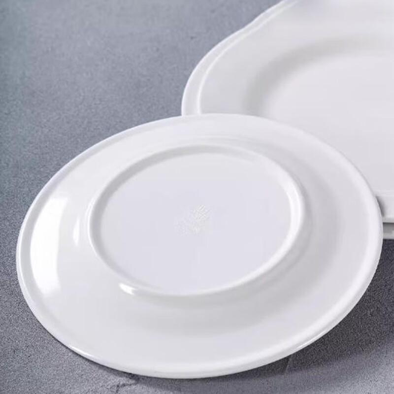 Yangge YLQ Food-Grade Melamine White Round Flat Plates