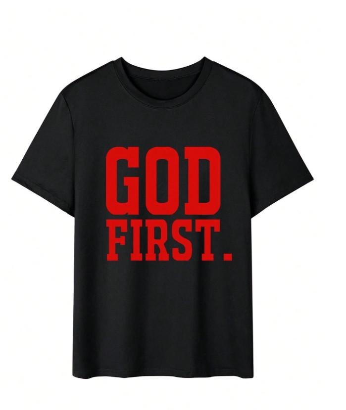 Men039;s Casual amp; Versatile Slogan Printed Short Sleeve T-Shirt Unisex T-Shirt XXXL