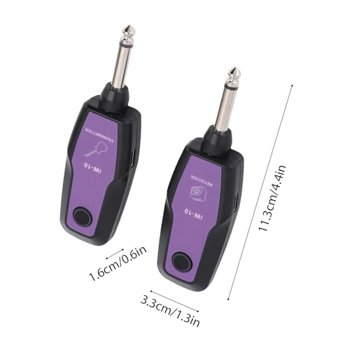 Btuty DK 2.4G Wireless Guitar System with Lithium Polymer Battery, Simple Design, 6-9 Hours of Use On a Full Charge, Ideal for Electric Guitars and In