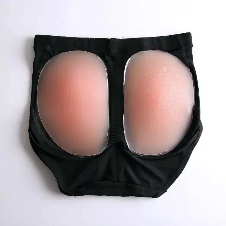 Womens False Buttock Briefs with Removable Silicone Pads Butt Lifter Padded Panties Hip Enhancer Underwear Shapewear XXL