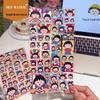 Chibi Maruko Painting Edition Embossed Sticker - DIY Journal Decorative
