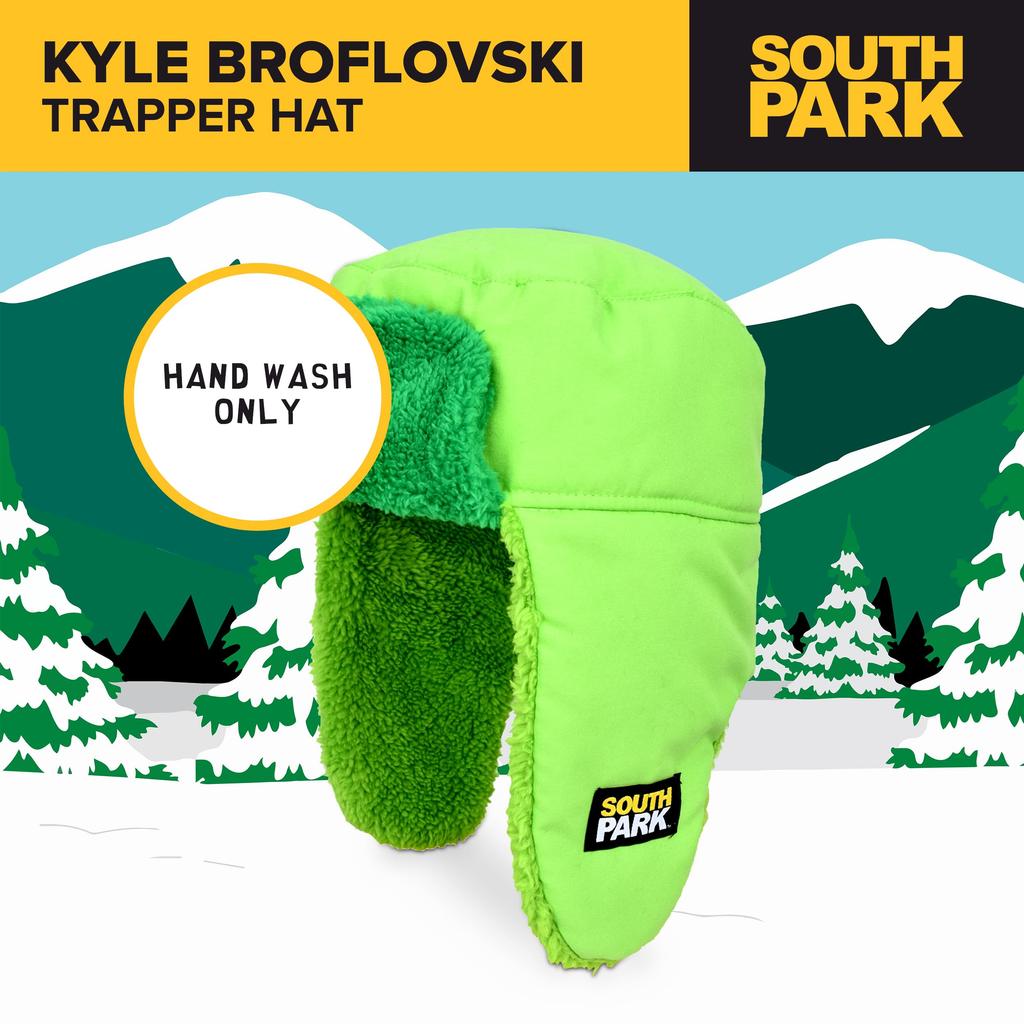 Concept One South Park Kyle Broflovski Acrylic Cosplay Trapper Hat Green One Size Fits All