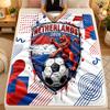 Flannel BlanketNetherlands Football Warm Soft Throw Blanket for Indoor Sofa Bed Living Room Use