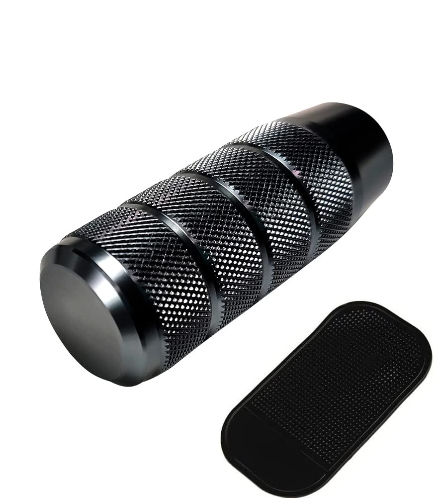 

Aluminum Machined Metallic Color Universal Shift Knob 5MT with Spider Mat R-STYLE (Black)