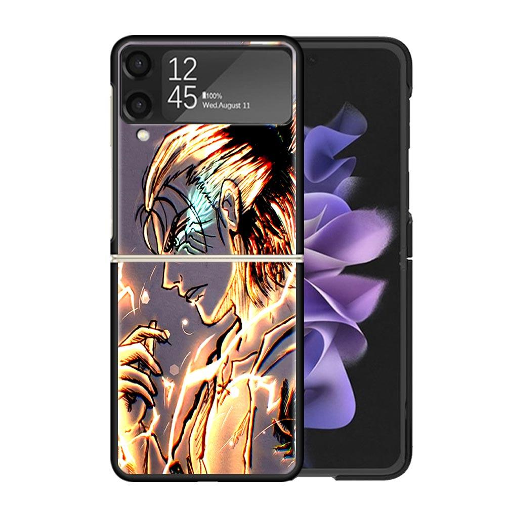 Tokyo Anime Aevengers Clear Phone Case For Samsung Z Flip 7 6 5 4 3 Galaxy ZFlip7 ZFlip6 ZFlip5 ZFlip4 ZFlip3 5G Print Cover Coq