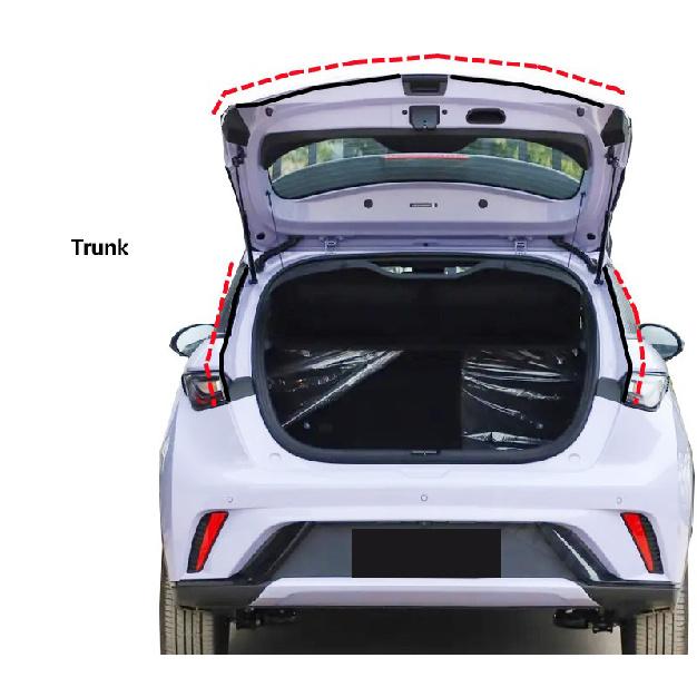 Sound Insulation Dustproof Sealing Strips For BYD Dolphin Rubber Hood Trunk Car Door A B Pillar Wear - Resistant Sealing Cotton Heat Shields 2