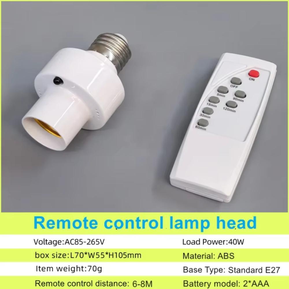 E26/E27 Smart Infrared Wireless Remote Control Timer Switch Lamp Holder 220V House Multi Light Switch Room Bedroom Smart Switch