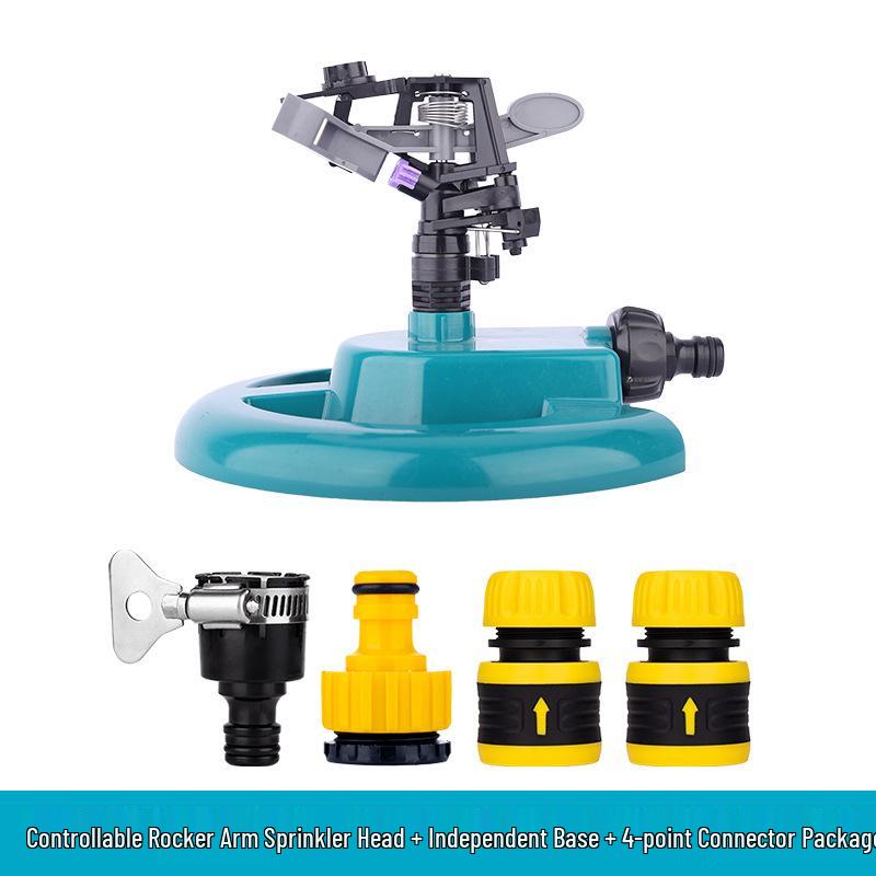 Adjustable 360° Rotating Rocker Arm Lawn & Garden Sprinkler