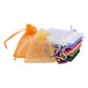 Fashion Ornaments Festival 100Pcs/Set Mini Drawstring Jewelry Color Candy Storage Mixed Mesh Bag Container