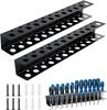 Tool Storage Rack Wall Mounted Screwdriver Holder Metal 2 Pack