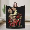 Korn Follow The Leader Walkman Blanket Quality Warm Soft Throw Blanket Spring Kids Living Room Fashion Bedspread