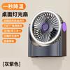 Desktop Bladeless Fan, USB Clip-on Air Conditioner, Portable Digital Display 100-speed Turbo Mini Fan