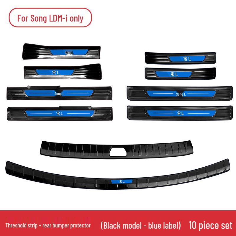 BYD Song L DMi Stainless Steel Door Sill & Trunk Protector Accessories