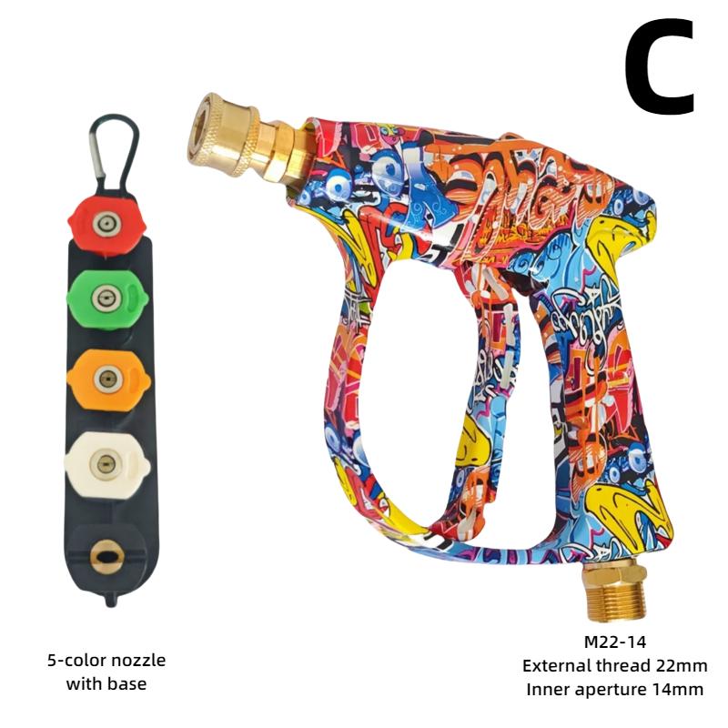 -Direktverkauf durch den Hersteller Verstellbare Reinigerpistole Professionelle Schaumpistole 4350PSI Hochdruck Graffiti Design Wasserpistole