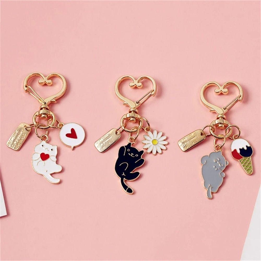 

Рюкзак, подвеска, упаковка, украшение, брелок с изображением кошки, брелок с изображением кошки, эмалированные брелки, держатель для ключей