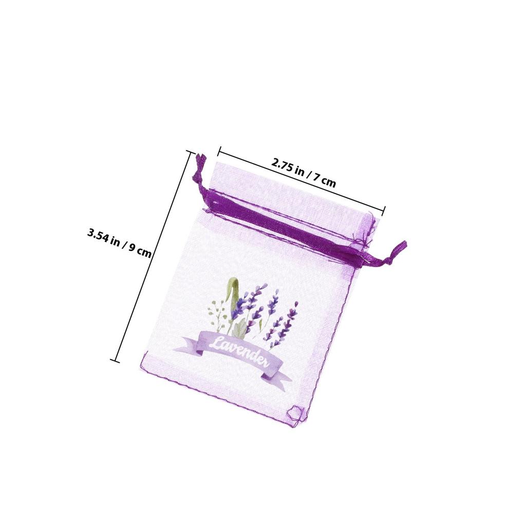 20Pcs Multi-Use Sachet Pouches Empty Lavender Bags Mesh Drawstring Organizers for Drawer Car Aromatic Storage Solutions