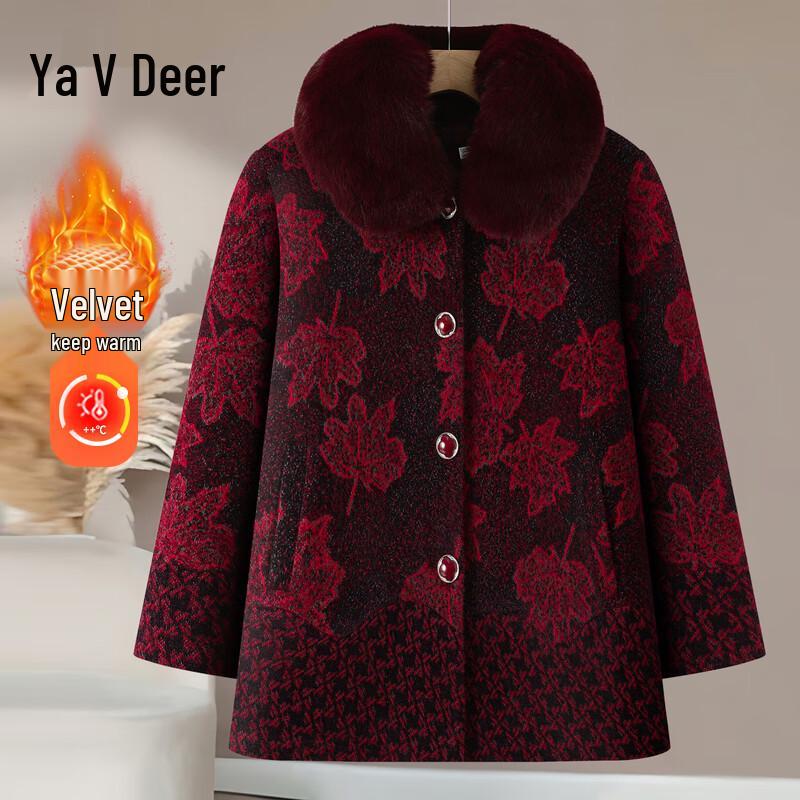 

Ya Lu G254W1053 Floral Long Sleeve Mid-Length Top 3XL