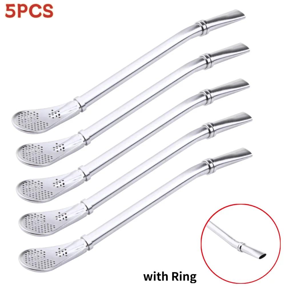 Stainless Steel Drinking Straw Filter Handmade Yerba Mate Tea Bombilla Tool