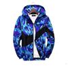 Men's  Leisure  Jacket  Big Size  Hooded Hood  Trend  Floral Prints  Camouflage  Jacket  Coat