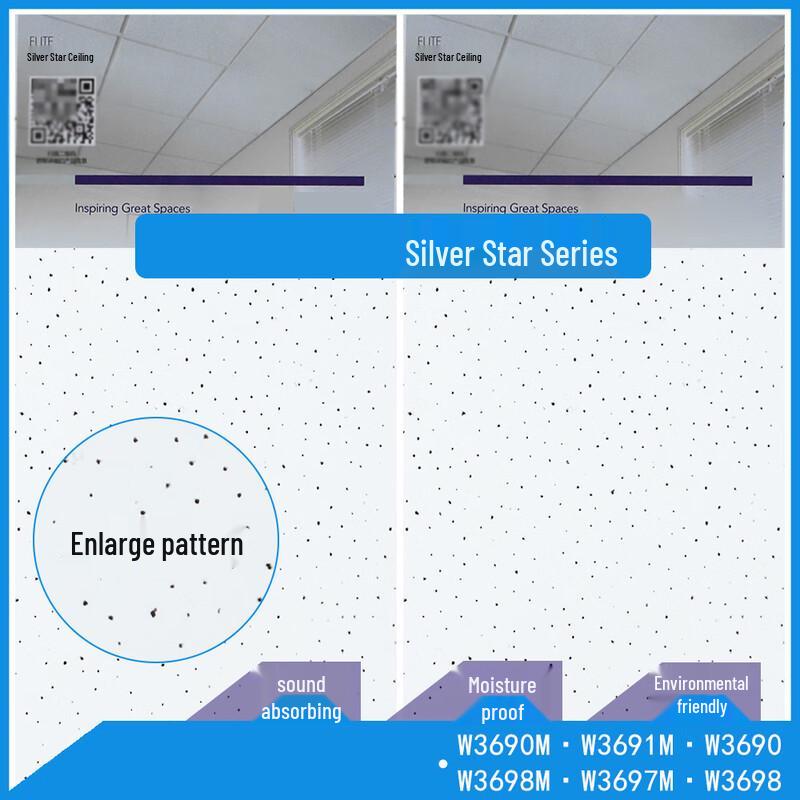 Moli Silverstar Mineral Fiber Ceiling Tile