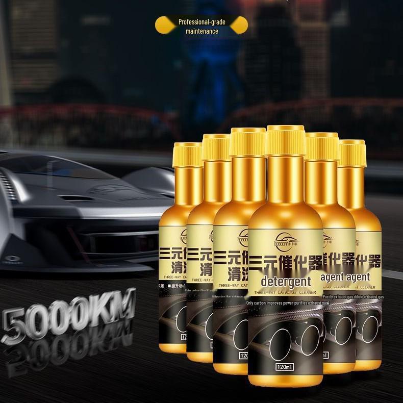 Car Catalytic Converter Cleaner & Fuel Additive: No-Disassembly, Oil Degreasing, Carbon Removal.