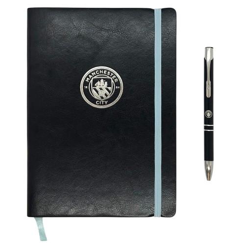 Manchester City FC Crest A5 Notebook & Pen