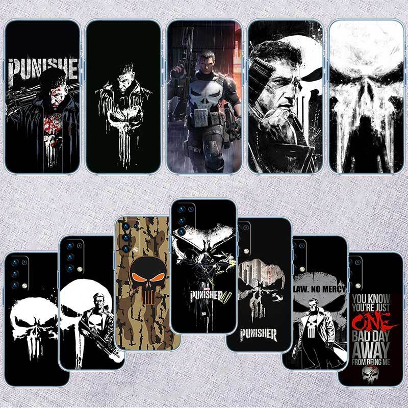The Punisher Case for Motorola E7 E22 E20 E13 E15 E22S E30 E40 G10 G20 G04 G22 G23 G05 G75 G35 G55 G6 G7 G8 G9 Plus Power Play