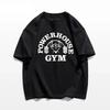 Футболка с принтом Powerhouse Gym, хлопковая, мужская, женская, спортивная, свободного покроя, футболка с коротким рукавом, летняя, для фитнеса, футболки, одежда, топы