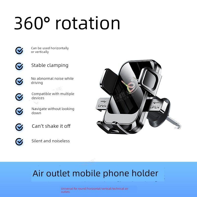Mobile Phone Car Mount 2025 New Model Car Phone Holder Universal Support for Car Navigation Air Vent Mount