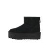 UGG Klasické Mini Platformní Boty Černé Dámské Tenisky 1134991-BLK