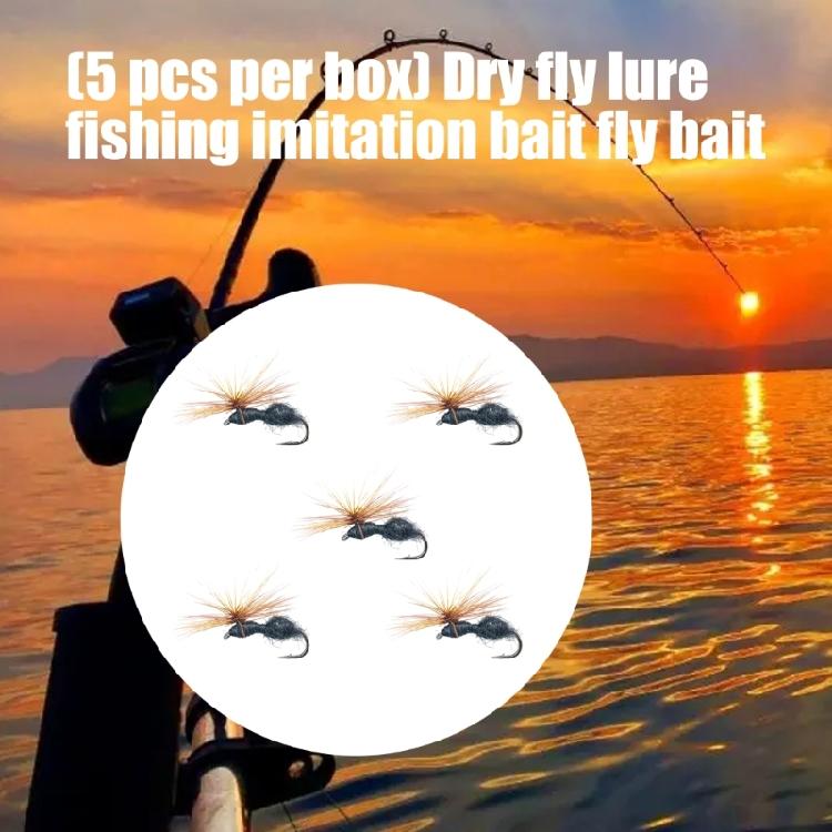 5pcs Parachute Ants Fishing Fly with Barbed Hook Aritificial Baits Float Fishing Lures Fishing Accessories for Anglers
