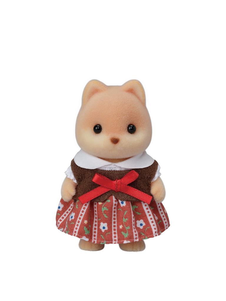 Sylvanian Families Dolls Dog ST Mark Ages 3 and Toy Sylvanian Epoch [Caramel Family] FS-35 Certified, Up, Dollhouse, Families,