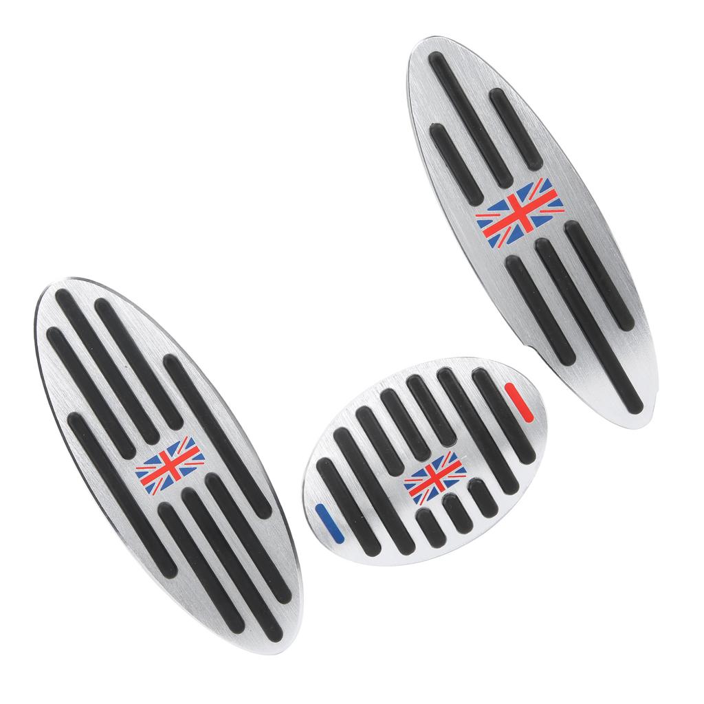 3PCS Accelerator Pad with Rest Step Stainless Steel PPE Rubber Replacement for F54 F55 F56 F60