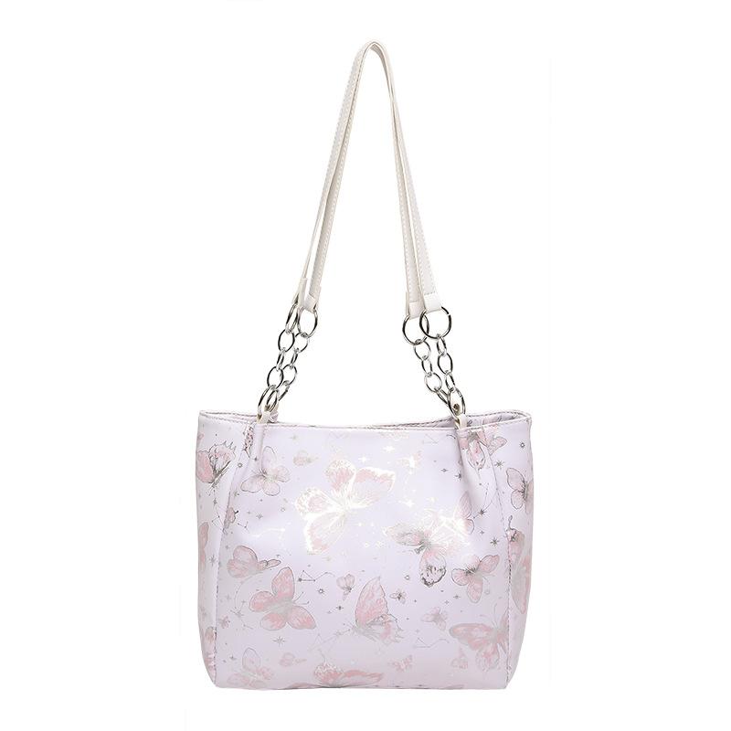 Bags Fashion Shoulder Bags Large Capacity Butterfly Tote Bags Textured Pu Underarm Bags Versatile Women'S Bags