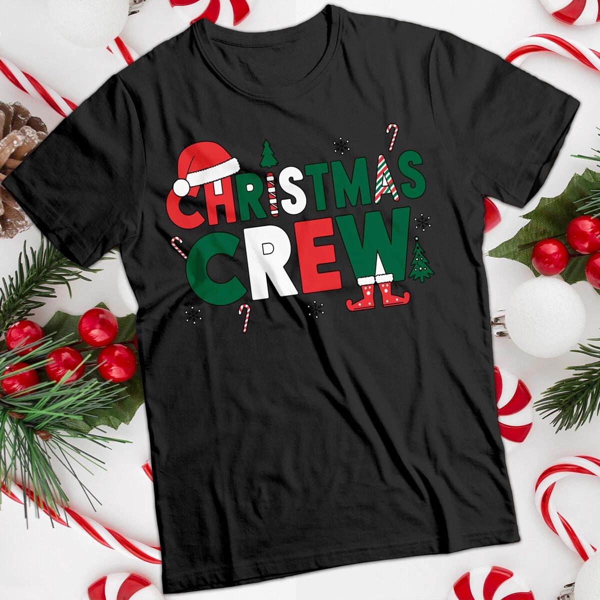 Crew Christmas T-Shirt Santa Hat Funny Ugly Mens and Womens Tee #MC 4XL
