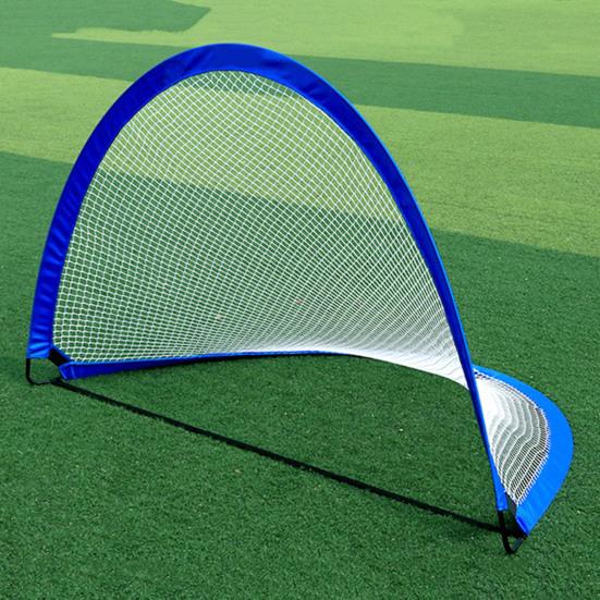 Outdoor Movable Soccer Goal Net Enhance Accuracy & Skills Improve Wear-Resistant Foldable Football Shot Mesh Practice Football Target Net