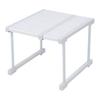 Expandable Cabinet Shelf Carbon Steel ABS PP Closet Storage Shelf Cabinet Organizer Riser Rack for Kitchen Cupboard