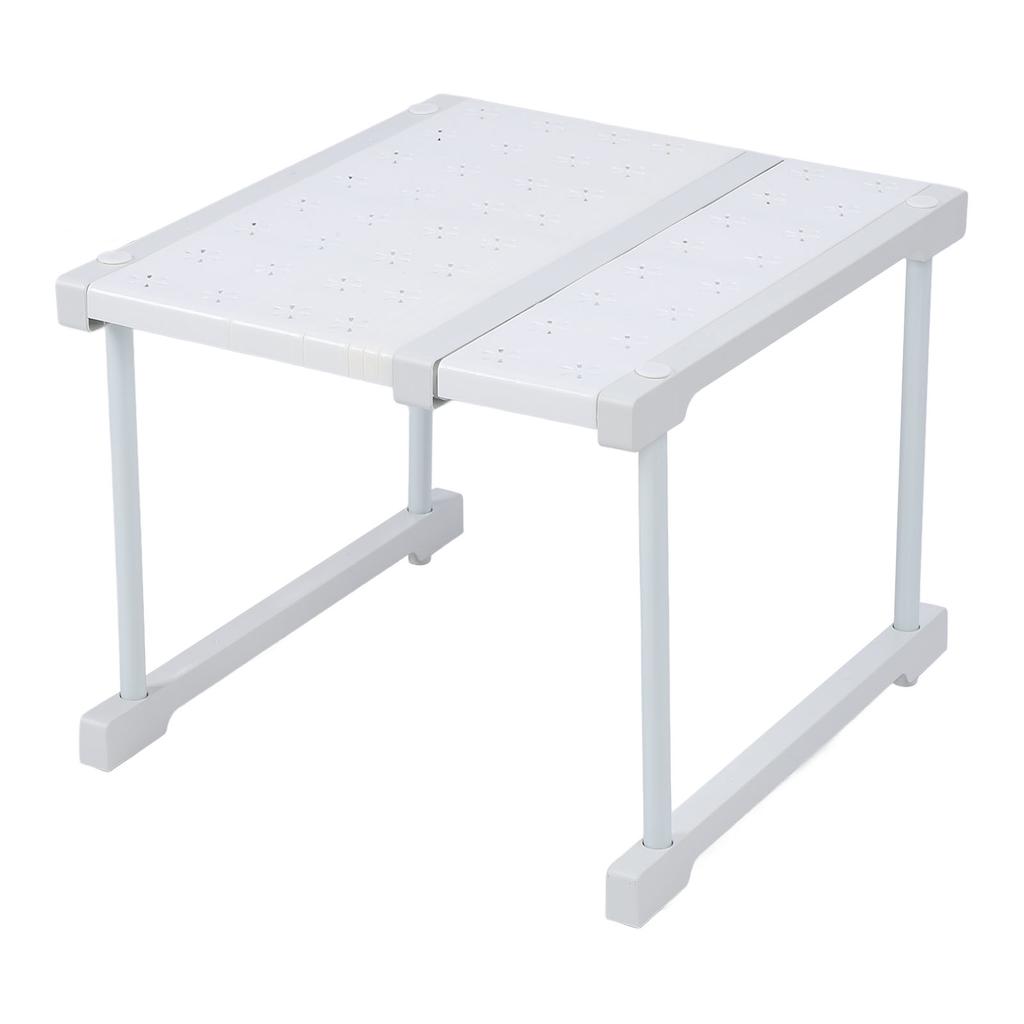 Expandable Cabinet Shelf Carbon Steel ABS PP Closet Storage Shelf Cabinet Organizer Riser Rack for Kitchen Cupboard