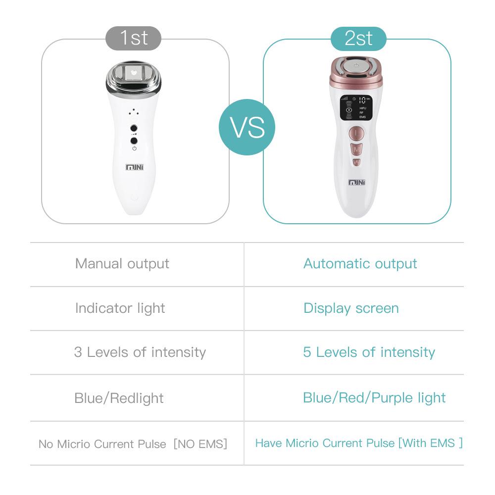Mini Ultrasonic Sculpting Tool: HIFU EMS Pulse for Lifting & Wrinkle Smoothing